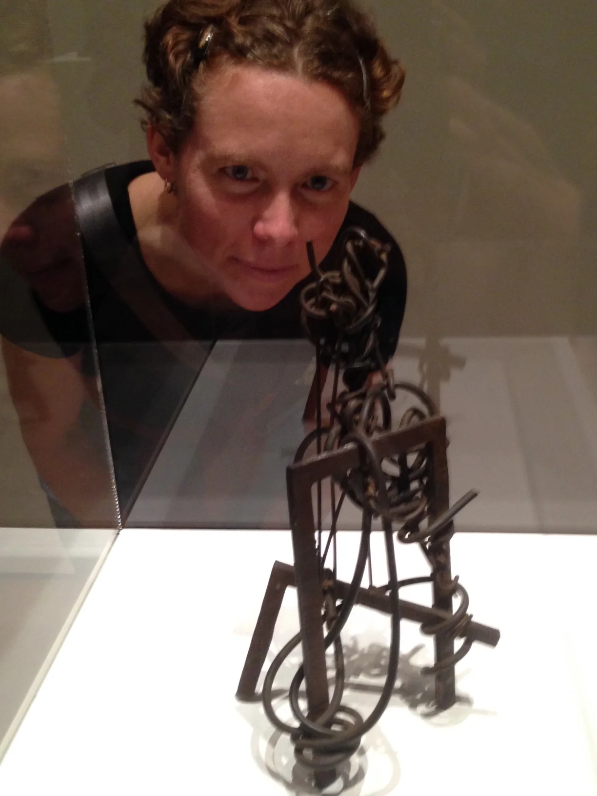Figure . 1931. Iron and iron wire. "I love the shadows. That looks like it was fun to make!" -- Kat
