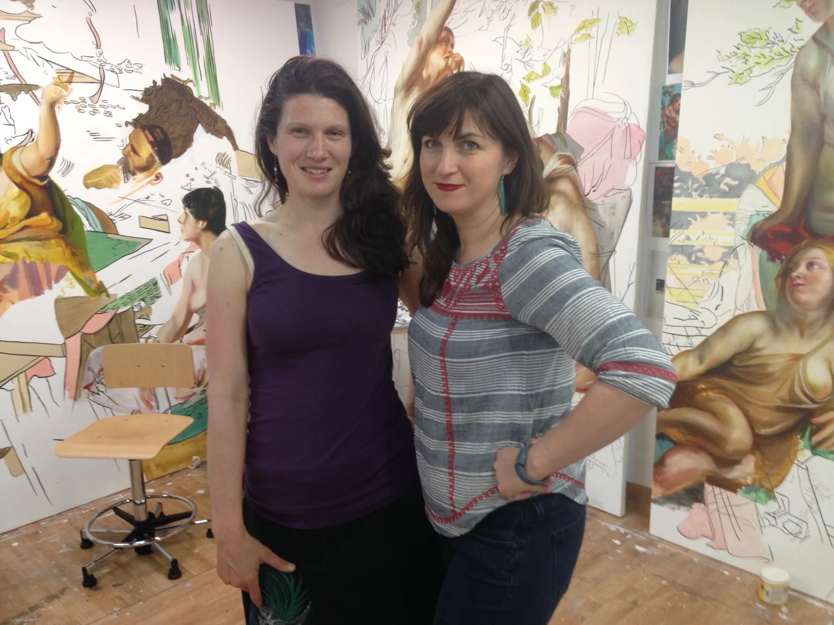 Me and Angie, in her studio!