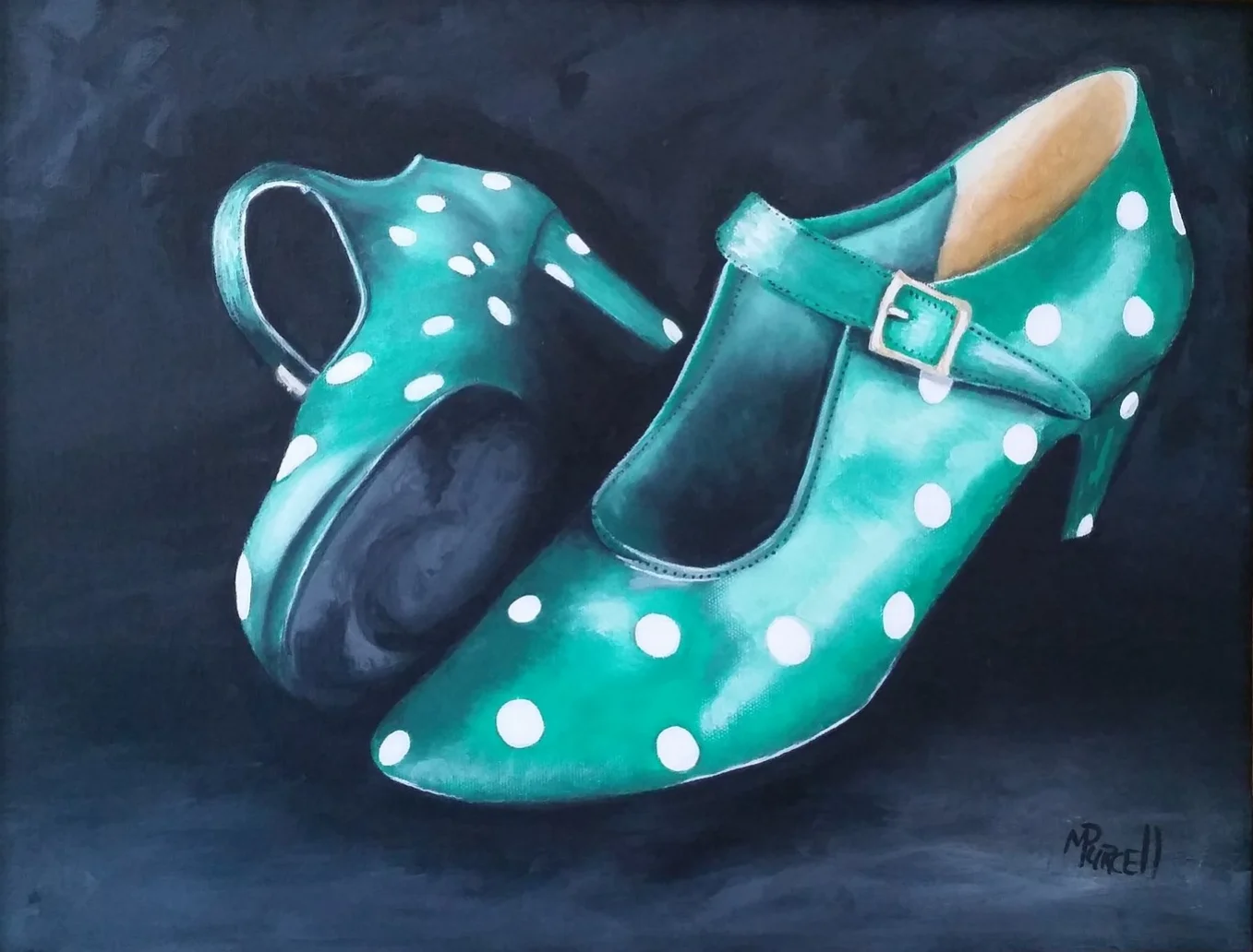 "Dancing Shoes" 16x22" $375