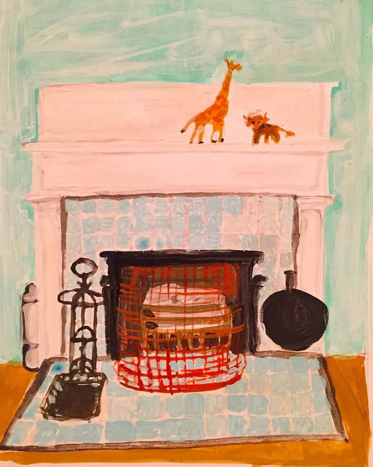 "Amar Fireplace" by Elizabeth Snelling