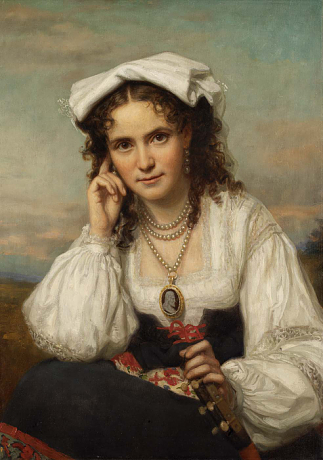 oil painting by George Peter Alexander Healy