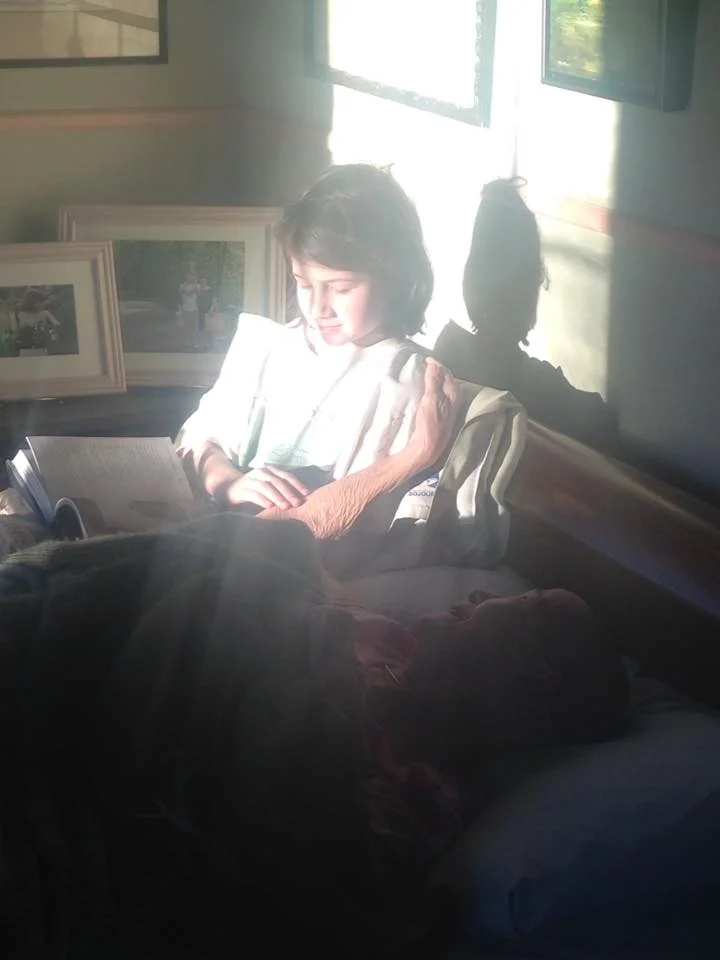 A few weeks ago, my 10-year daughter spent some time reading a book to her sick Grammy.