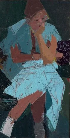 This is my favorite painting (currently) by Ken Kewley. I like to pretend it's a painting of me , when I'm feeling overwhelmed and thinking too much!