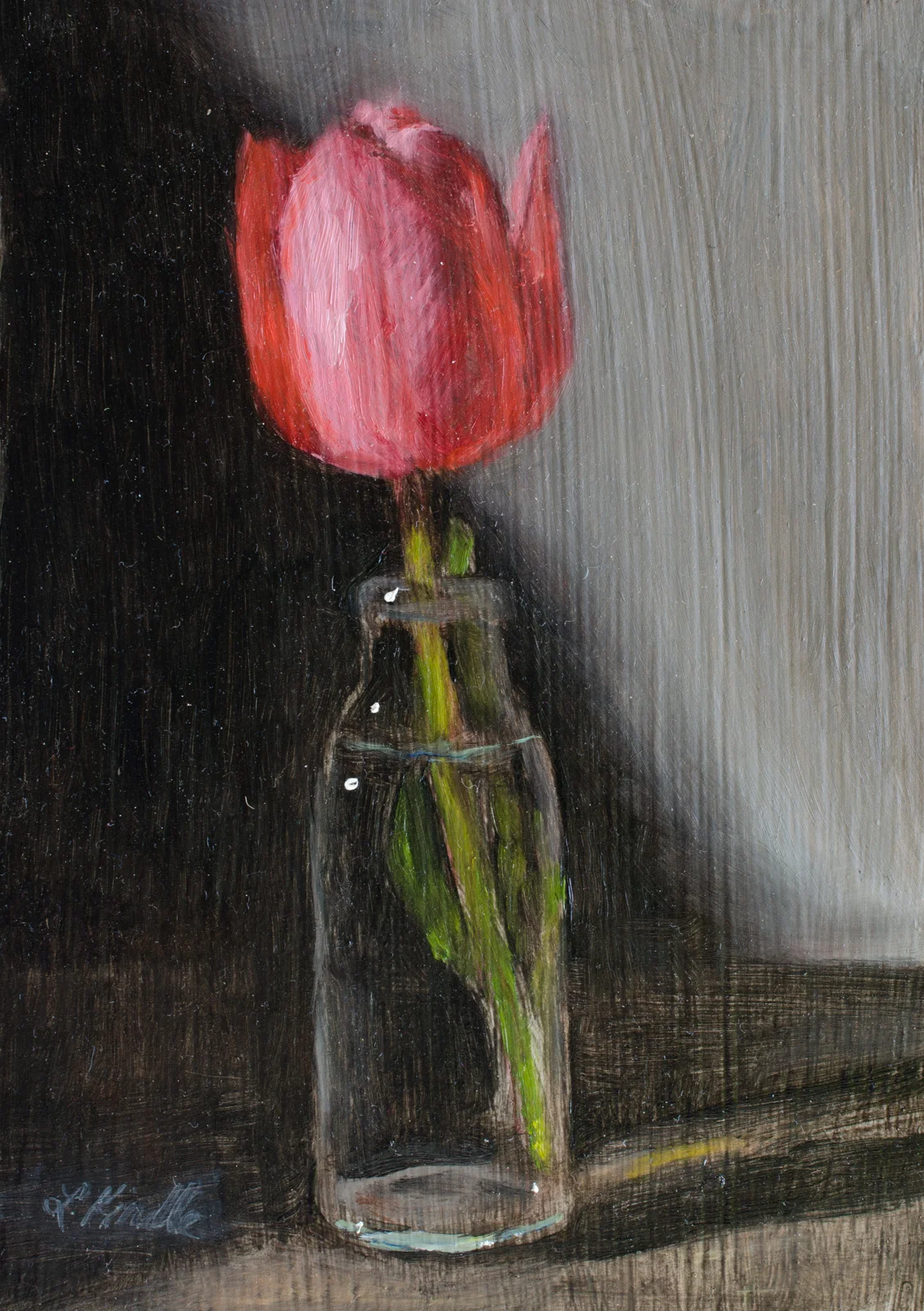 "Vanity " oil on board, 5x7"