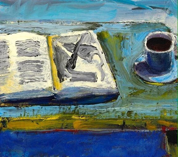 "Still Life With Book" painting by Richard Diebenkorn