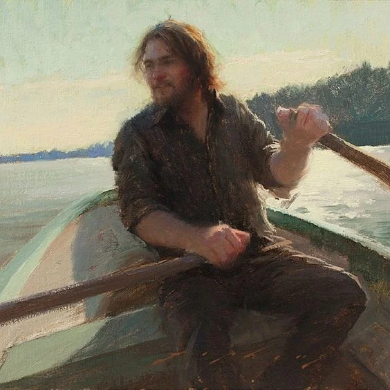 Self portrait by Jeremy Lipking