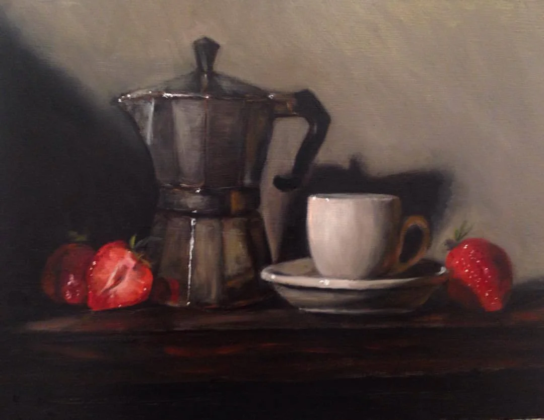 caffè e fragole