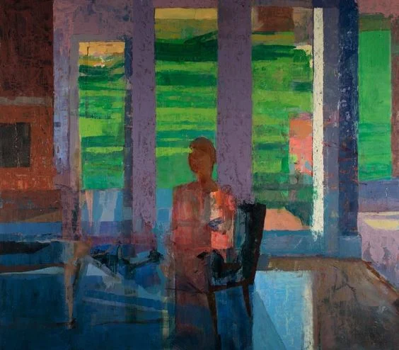 3 Windows 22"x25" oil on wood 2017