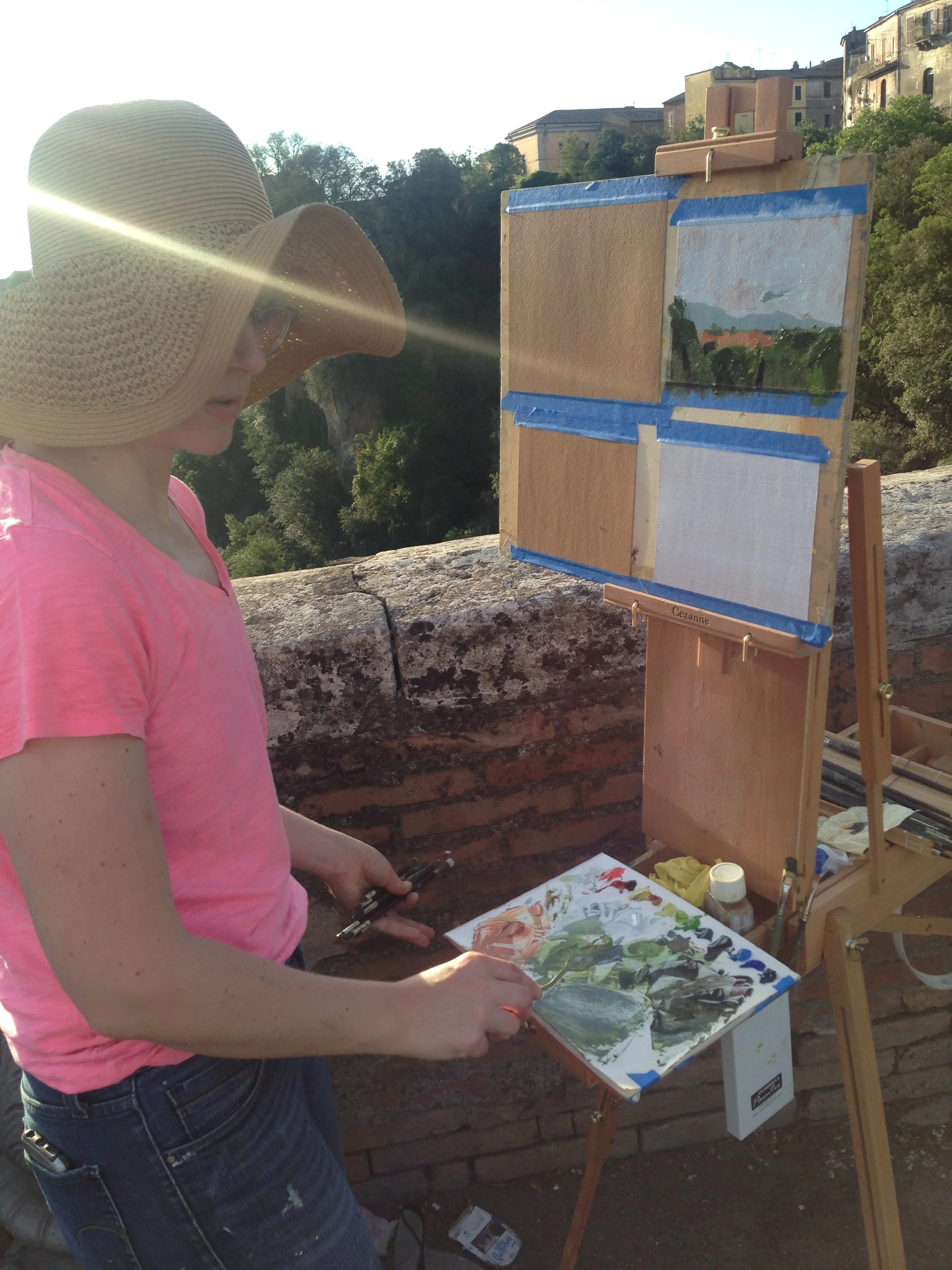 Here is Christina painting. Follow her on instagram: @studio_side_project