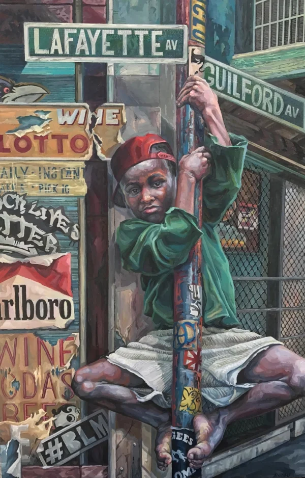 “Lafayette Avenue”, 24”x36”, oil on panel