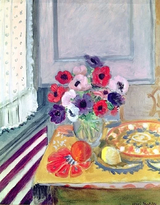 Still Life with Anemones, 1924 (oil on canvas), Henri Matisse