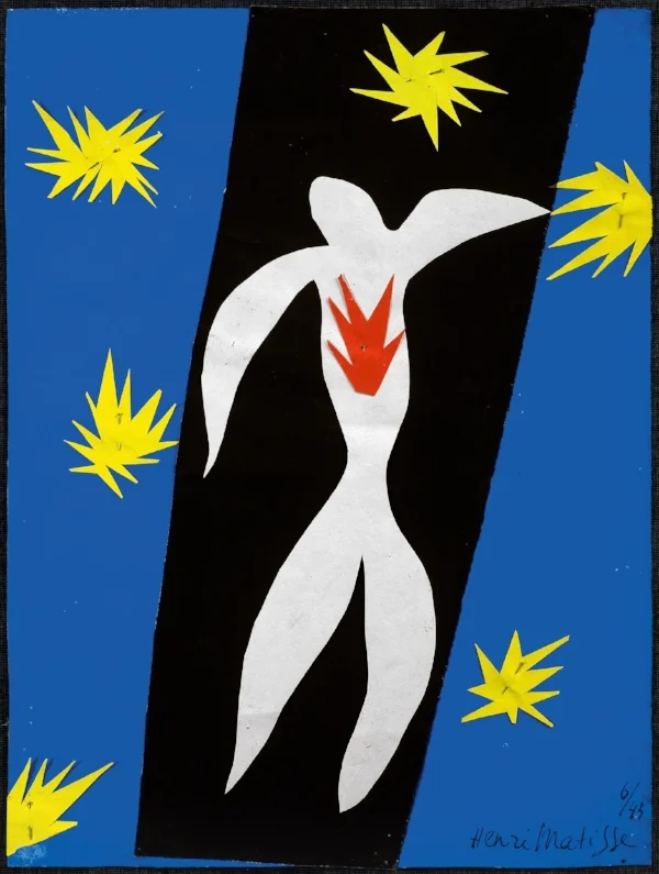 "The Fall of Icarus" a paper cutout by Matisse
