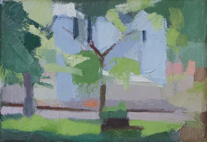“Across the Tracks” oil on canvas 2018