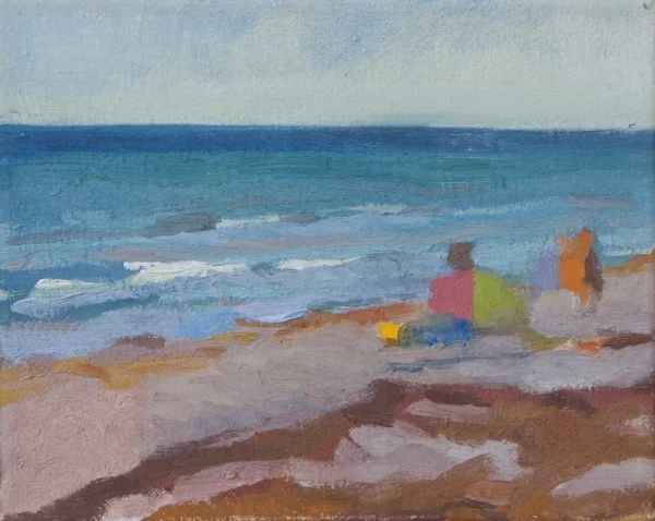 “Rye Beach” oil on canvas, 2015, 8x10”