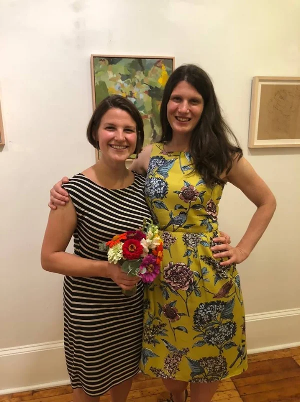 Kristen Peyton (left) and Lauren Kindle (right) on opening night!