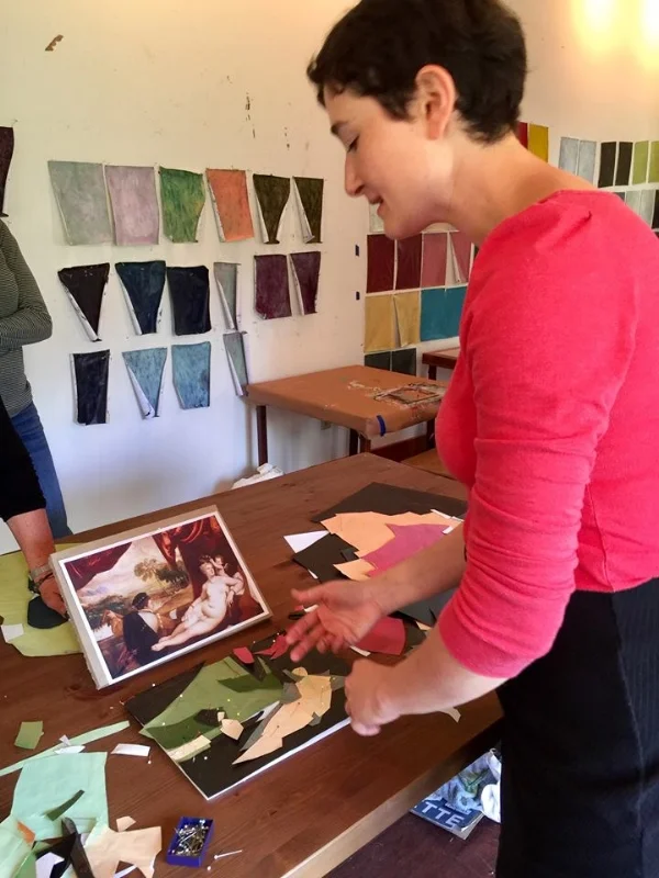 Rotem Amizur leading the art workshop!