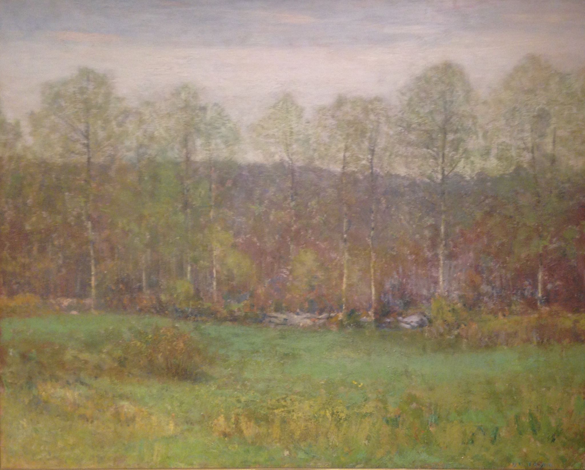 “The First Leaves” by Dwight William Tryon