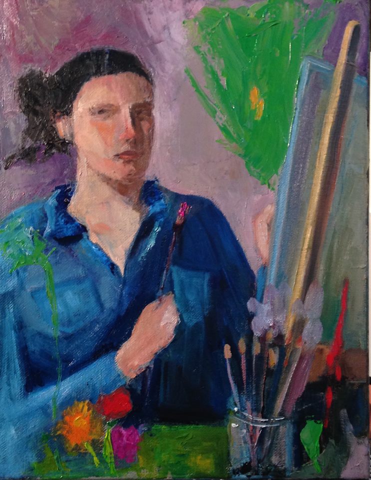 “Self Portrait” 14x11 inches, oil on canvas