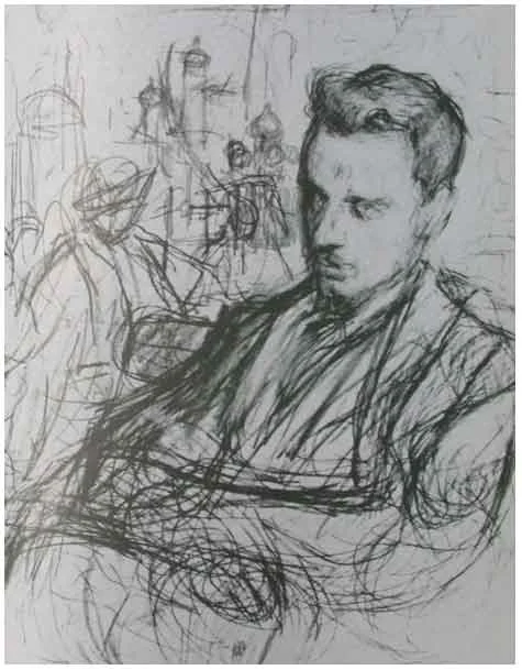 a wonderful sketch of the poet Rilke by the Russian impressionist, Leonid Pasternak