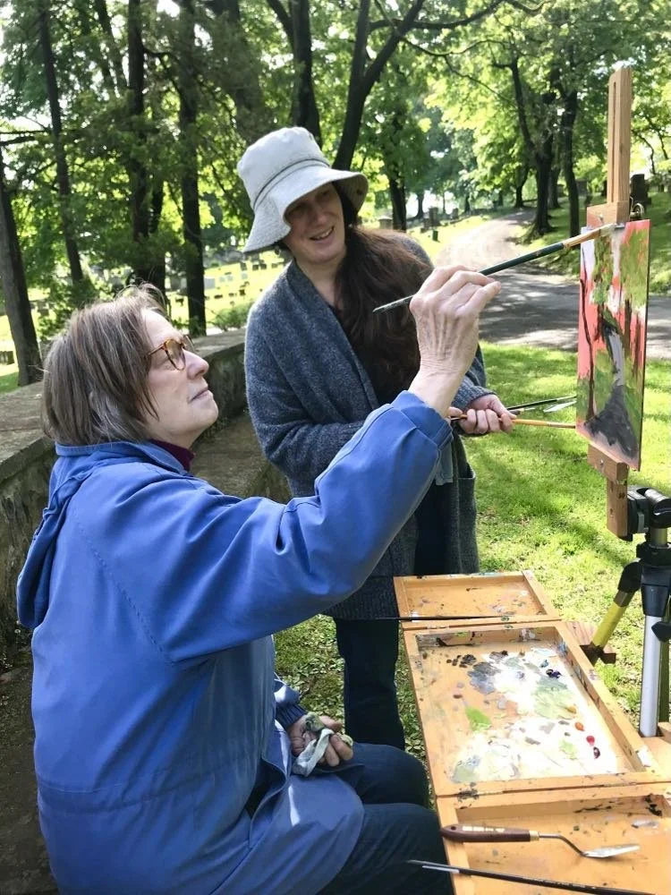 cemetery with lucy.jpg