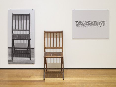 In One and Three Chairs by Joseph Kosuth