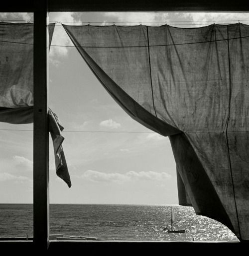 At Mediterranean Sea, Liguria, Italy, by Herbert List, 1936.