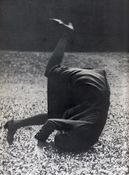 Cousin simone & her friend golo show me what they can do as acrobats - in the park of saint-cloud, undated (probably 1912), by Jacques Henri Lartigue