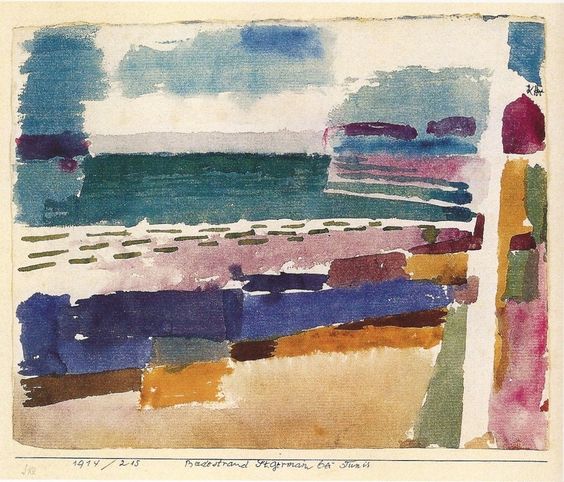 The beach in St Germain, near Tunis - 1914.