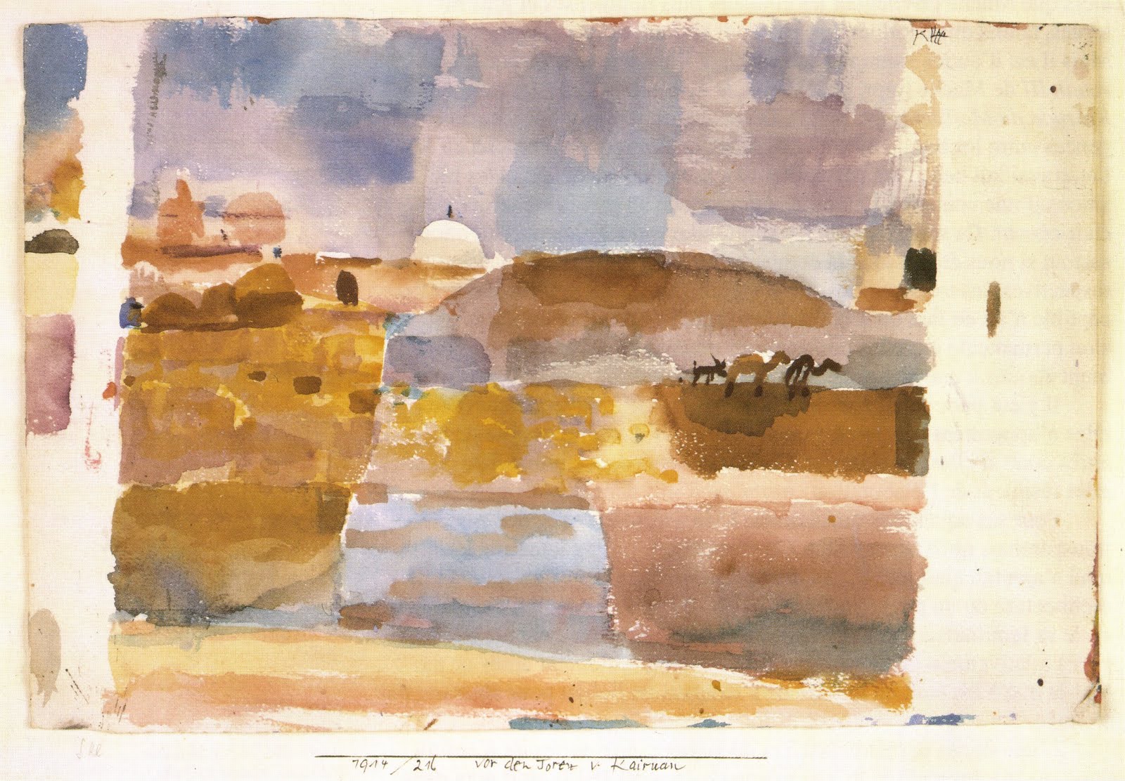 Vor den Toren von Kairuan (Before the Gates of Kairouan), 1914.