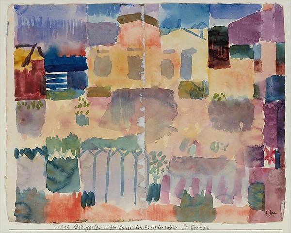Garden in St. Germain, The European Quarter Near Tunis, 1914.