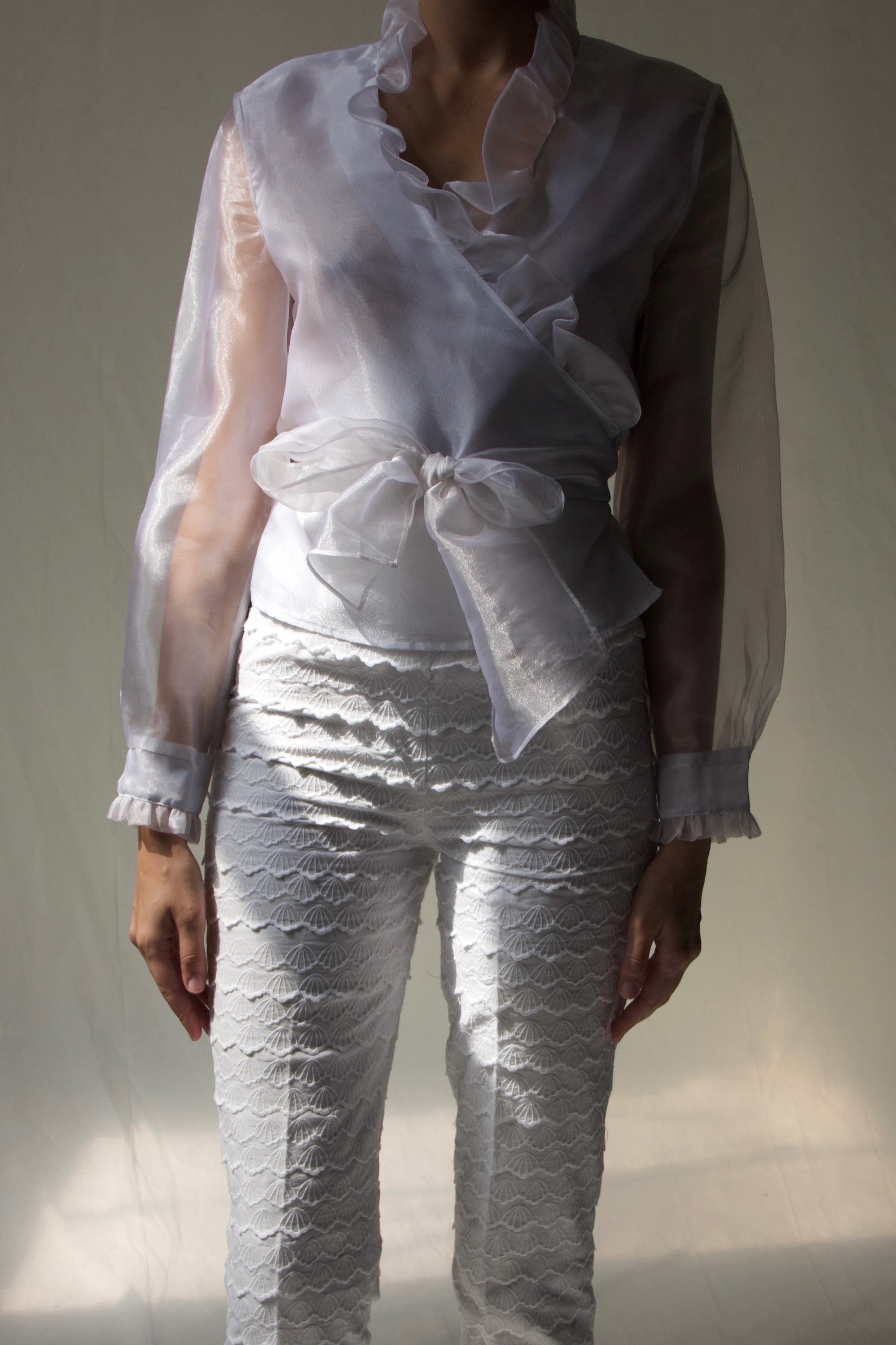 sheer wrap top