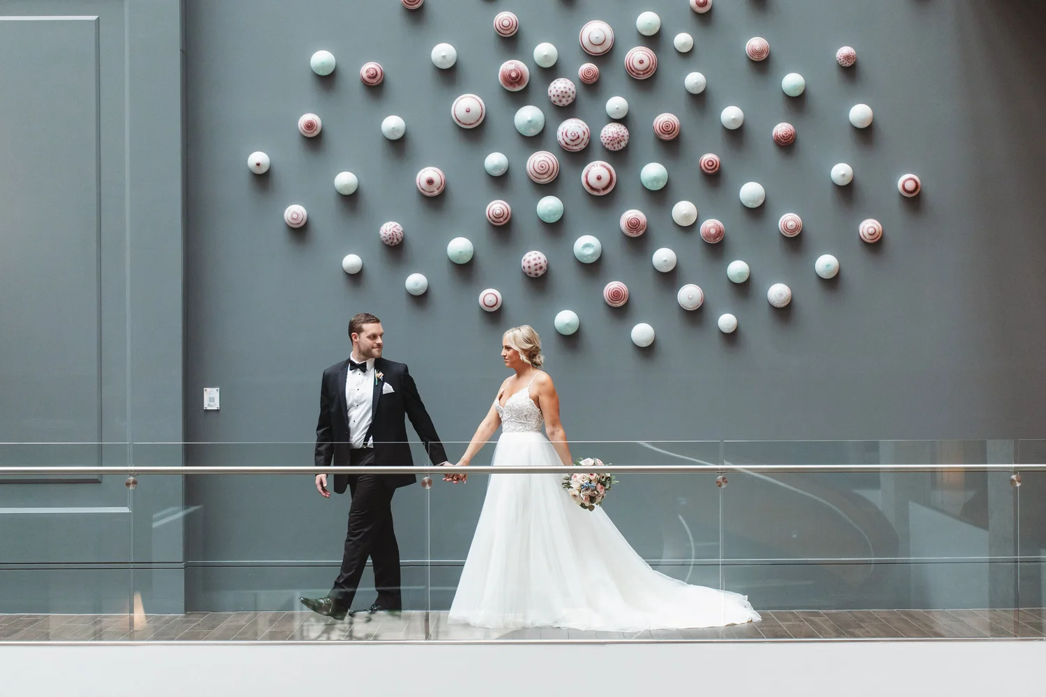 La Jeune Mariee real bride Hillary wearing Blush by Hayley Paige and Toni Federici. 