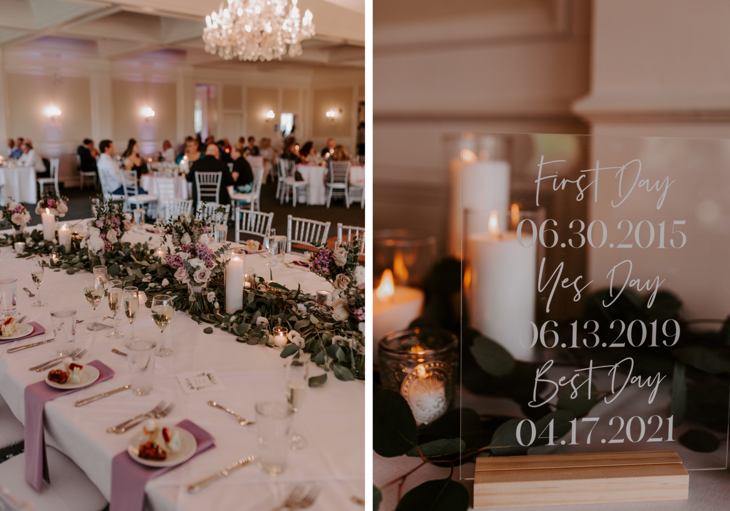 La Jeune Mariee real bride Elle's wedding day details.