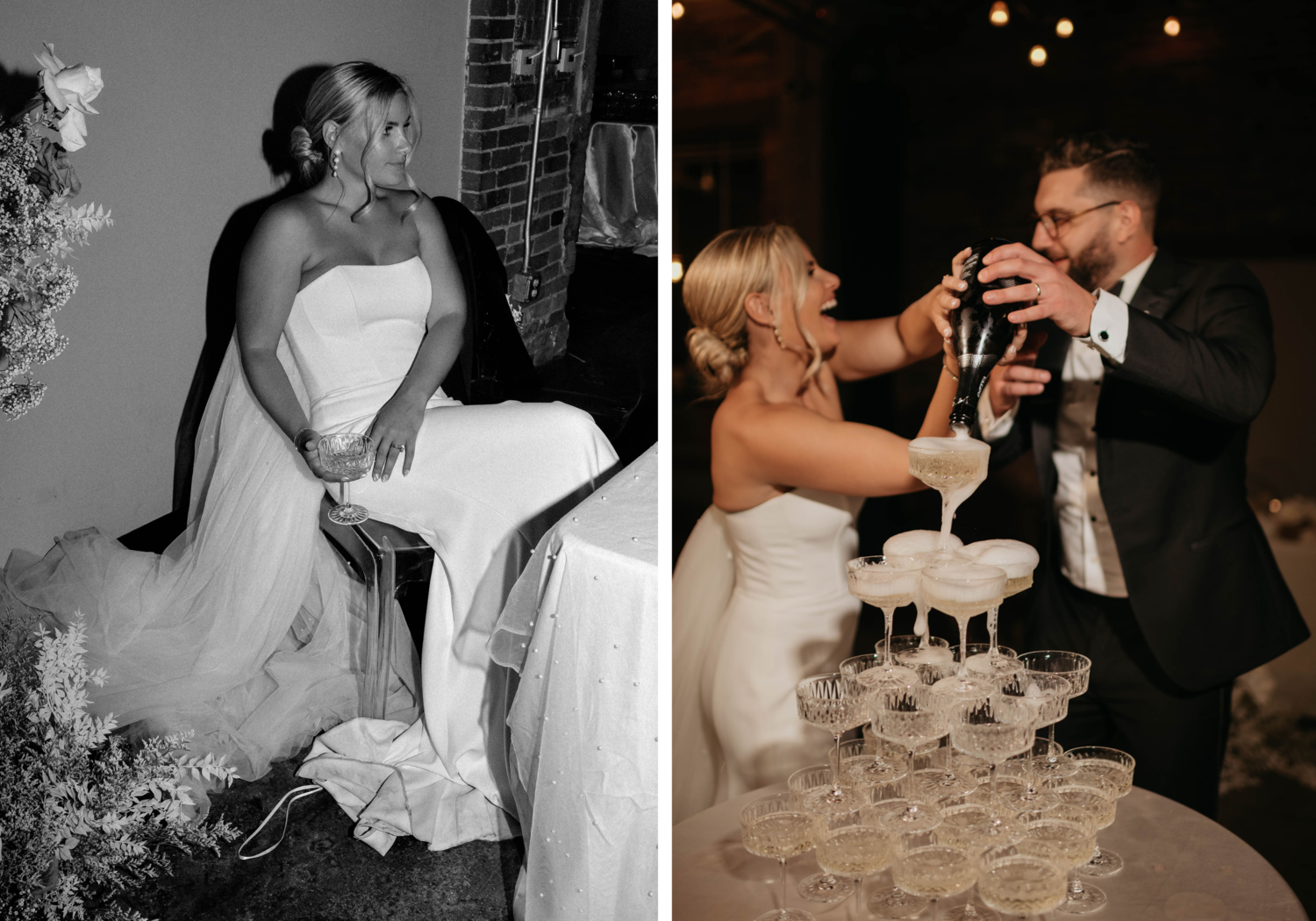 La Jeune Mariee real bride Bri's wedding day details.