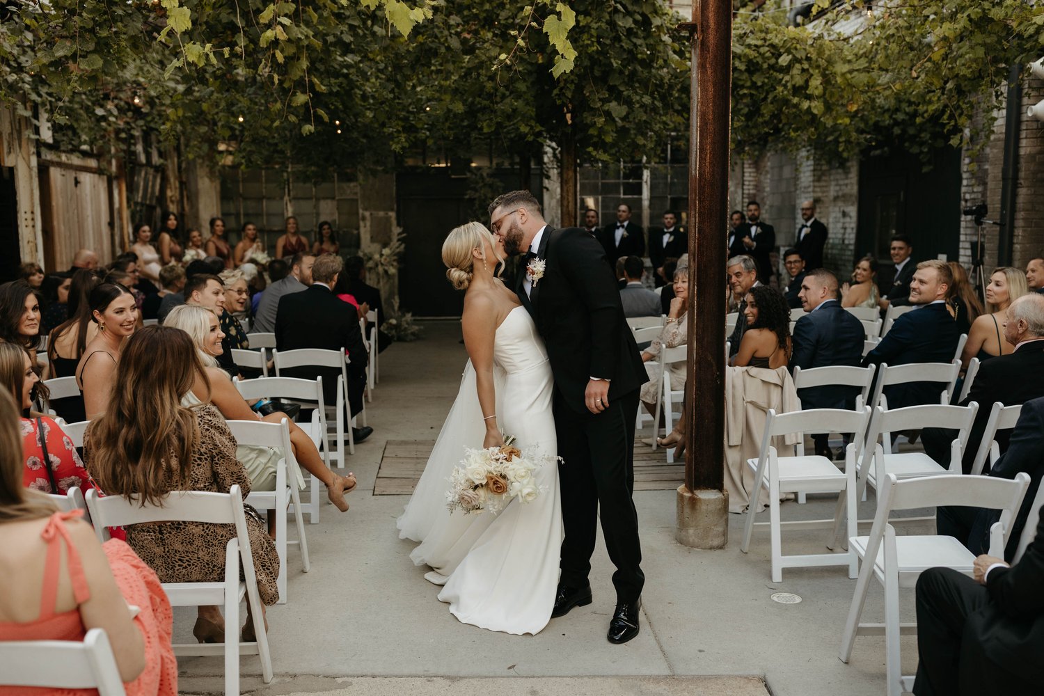 La Jeune Mariee real bride Bri's wedding day details.