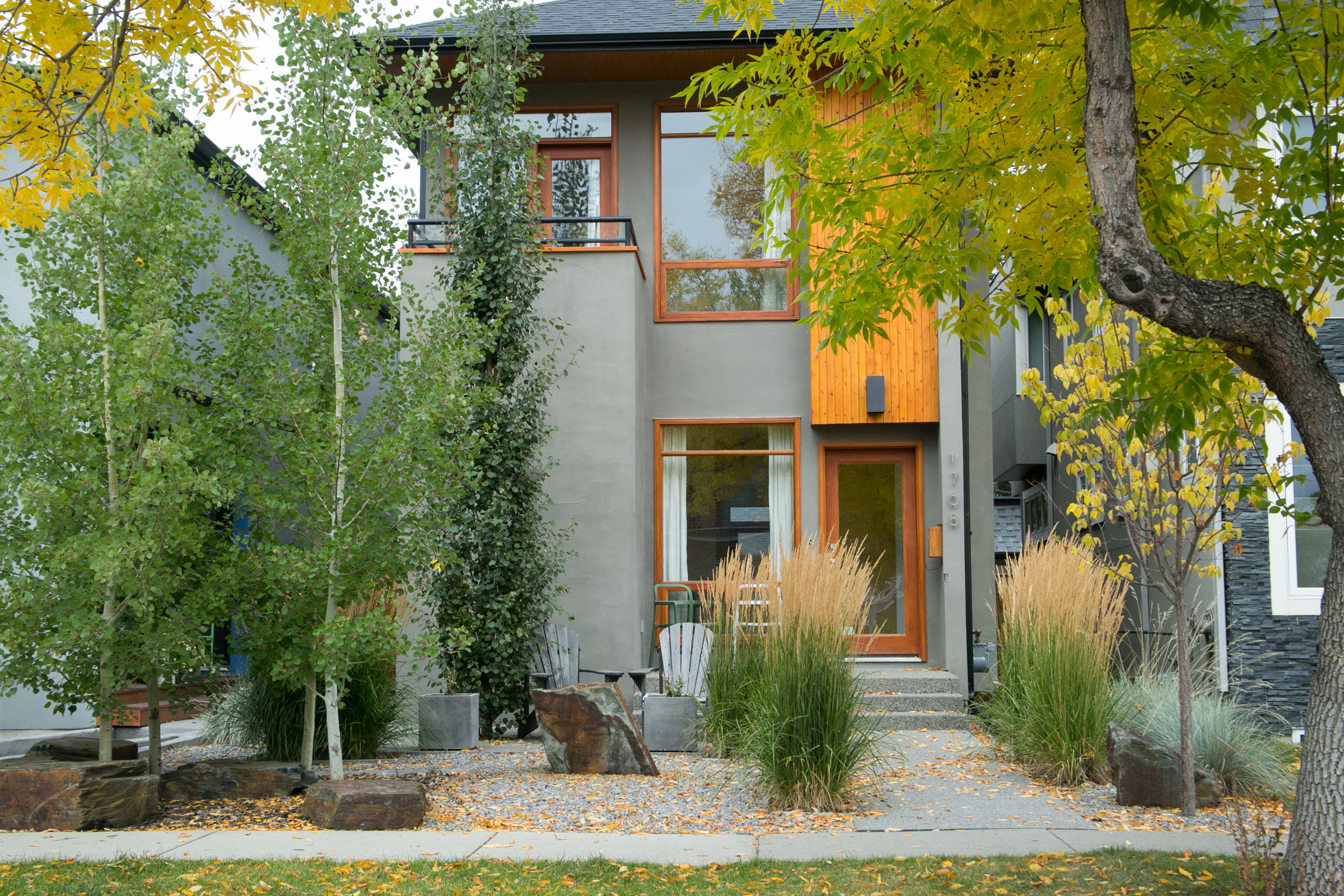  Xerascaped, small space, modern design — West Hillhurst, Calgary. 