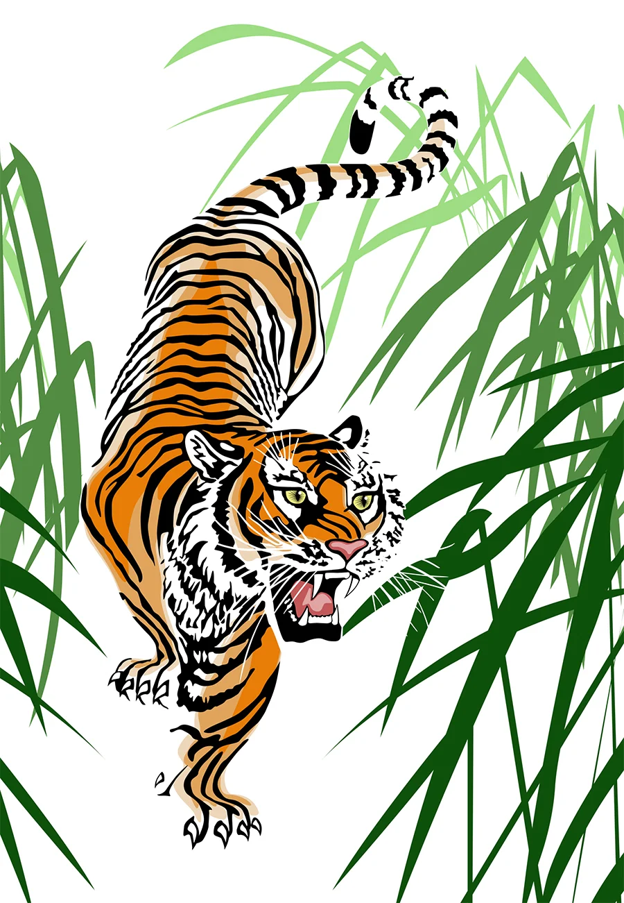 tiger decal