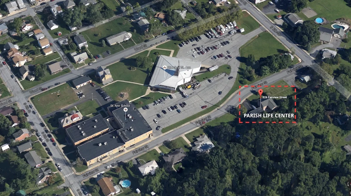 ST. ANN PARISH CAMPUS: click image to enlarge St. Ann School Church of St. Ann Parish Life Center