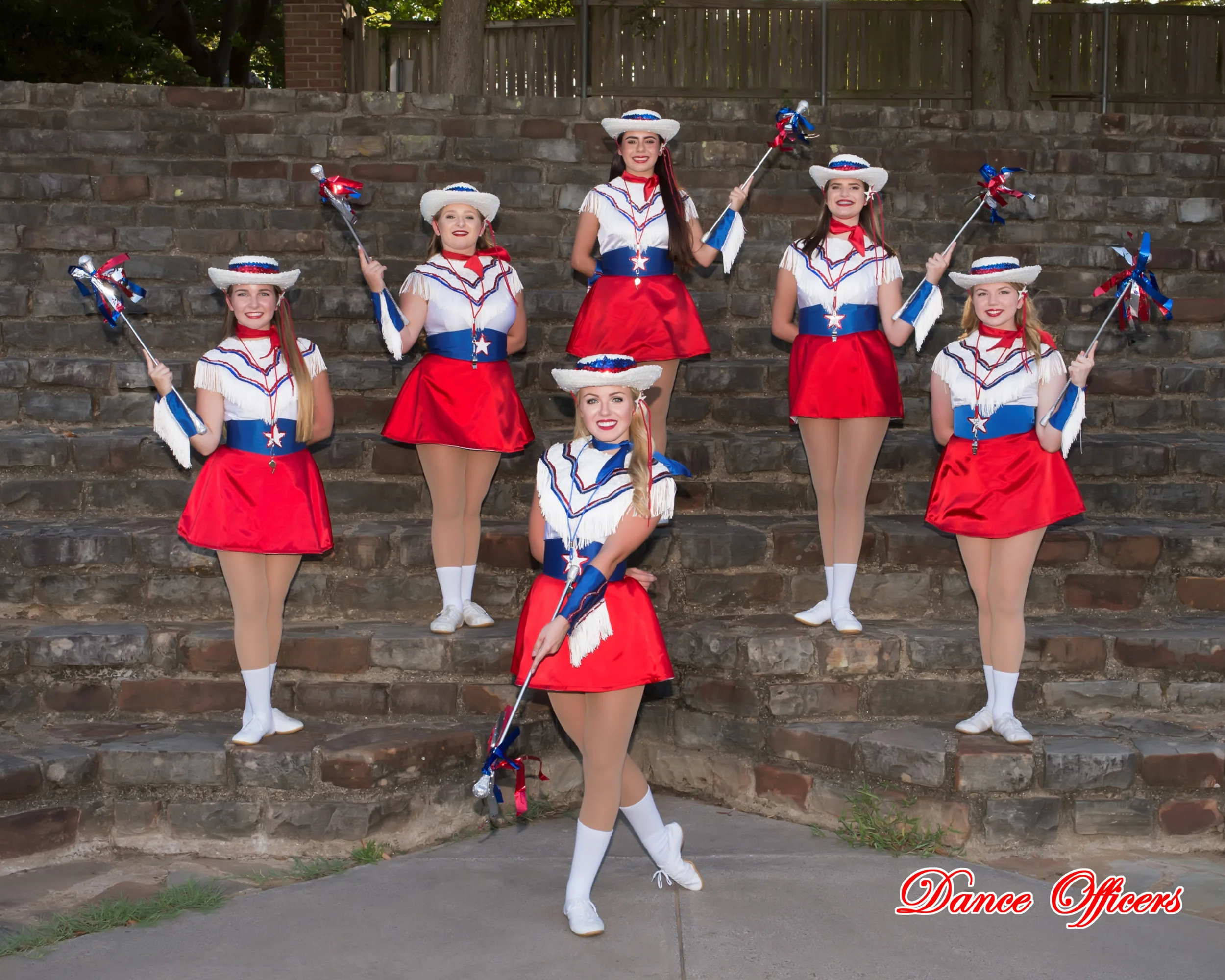 Front row: Captain- Lauren Naylor Back row left to right: Sr. Lieutenant- Becca Barnard, Jr. Lieutenant -Emma Millier, Sr. Lieutenant- Hannah Davis, Jr. Lieutenant- Alyssa Brown, Sr. Lieutenant- Shannon Goad