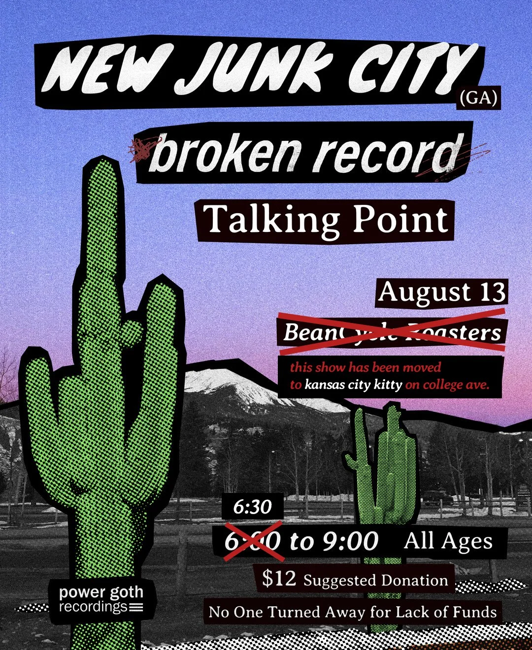 MOVED TO KANSAS CITY KITTY: New Junk City (ATL), Broken Record (DEN), and Talking Point