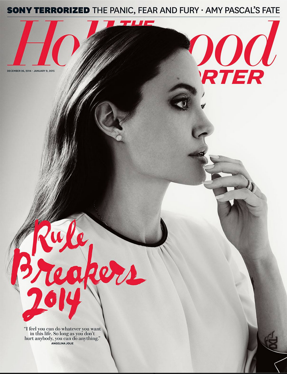 Angelina Jolie wearing AMEN - Cover of Hollywood Reporter