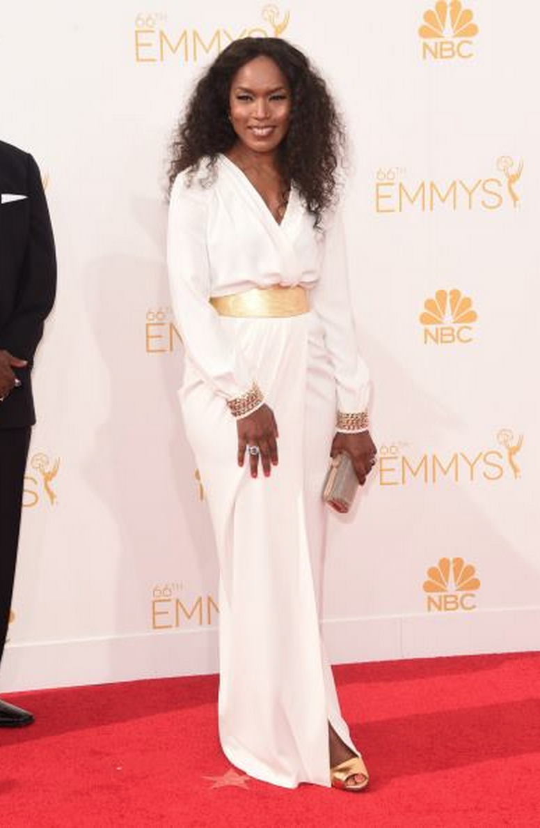 Angela Bassett Wearing Elisabetta Franchi - EMMY Awards
