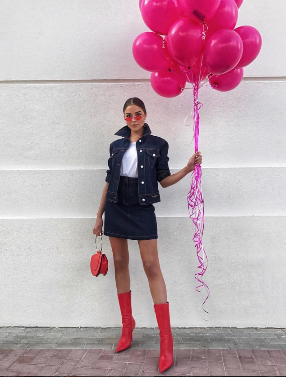 Olivia Culpo Wearing MSGM