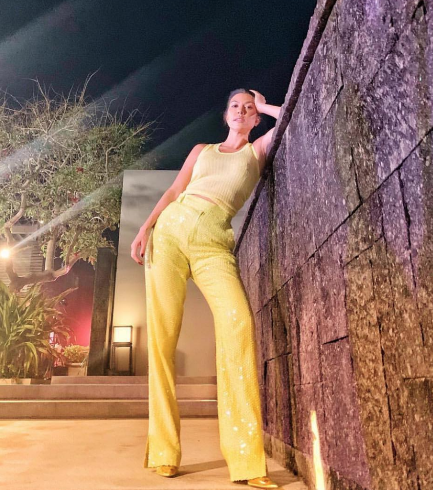 KOURTNEY KARDASHIAN WEARING MSGM