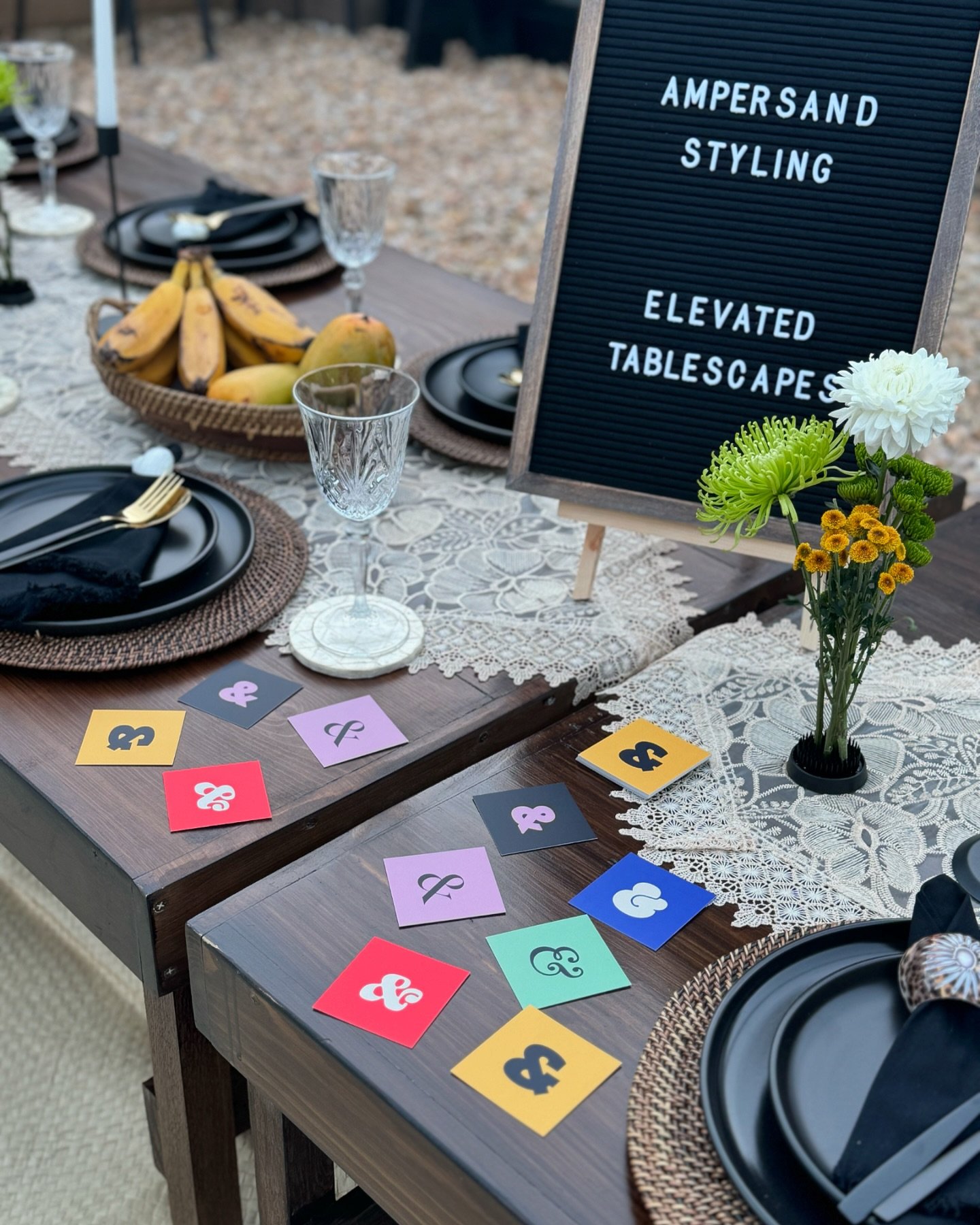 I can finally share some exciting news!!

With a combined 20+ years of event styling, visual design, and branding under our belts, @missgaerlan and I have finally decided to become partners and open @ampersand.styling 🙂&zwj;↕️

Ampersand is a tables
