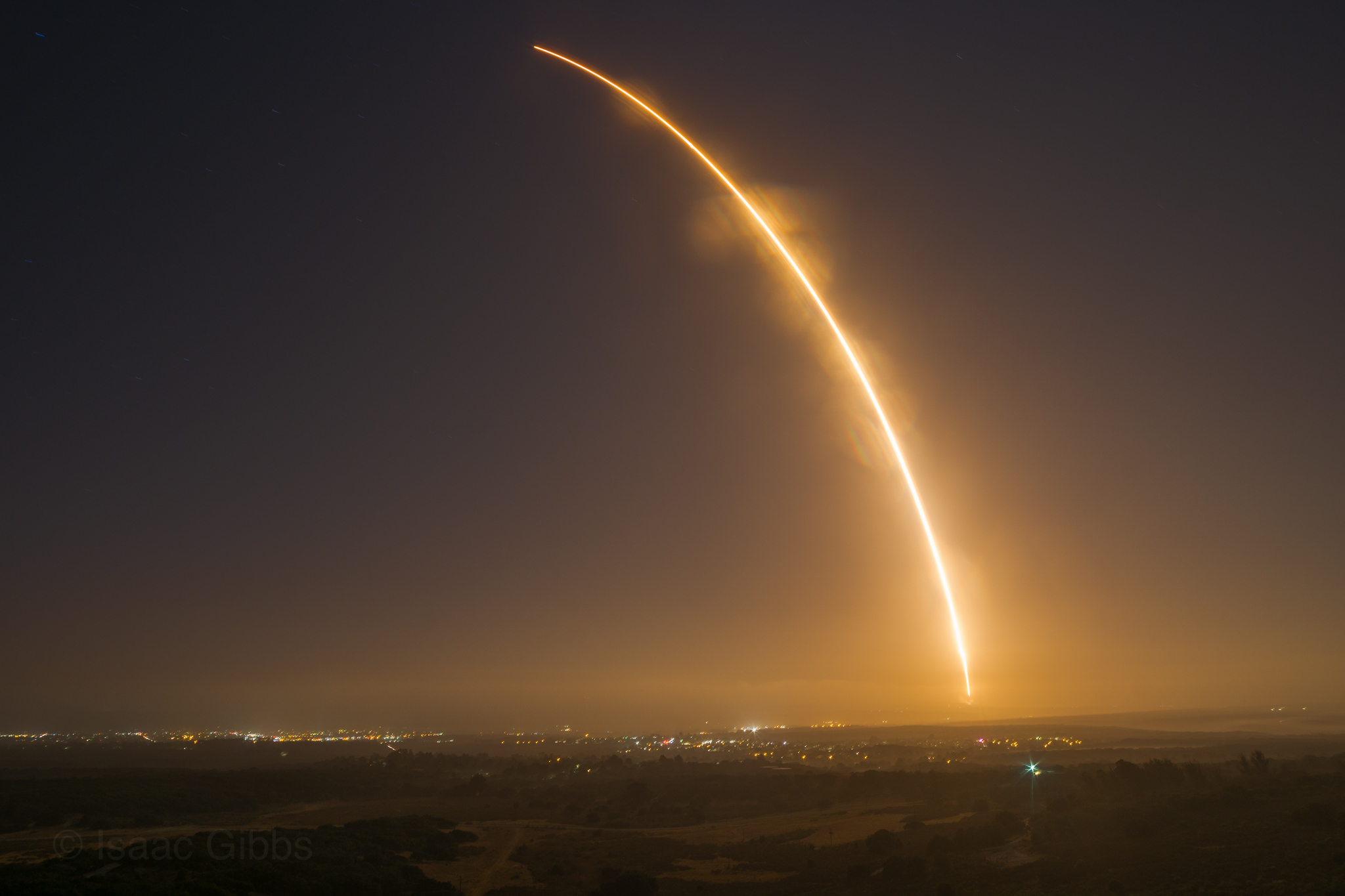 Space-X "Falcon 9 Iridium 3" rocket launch