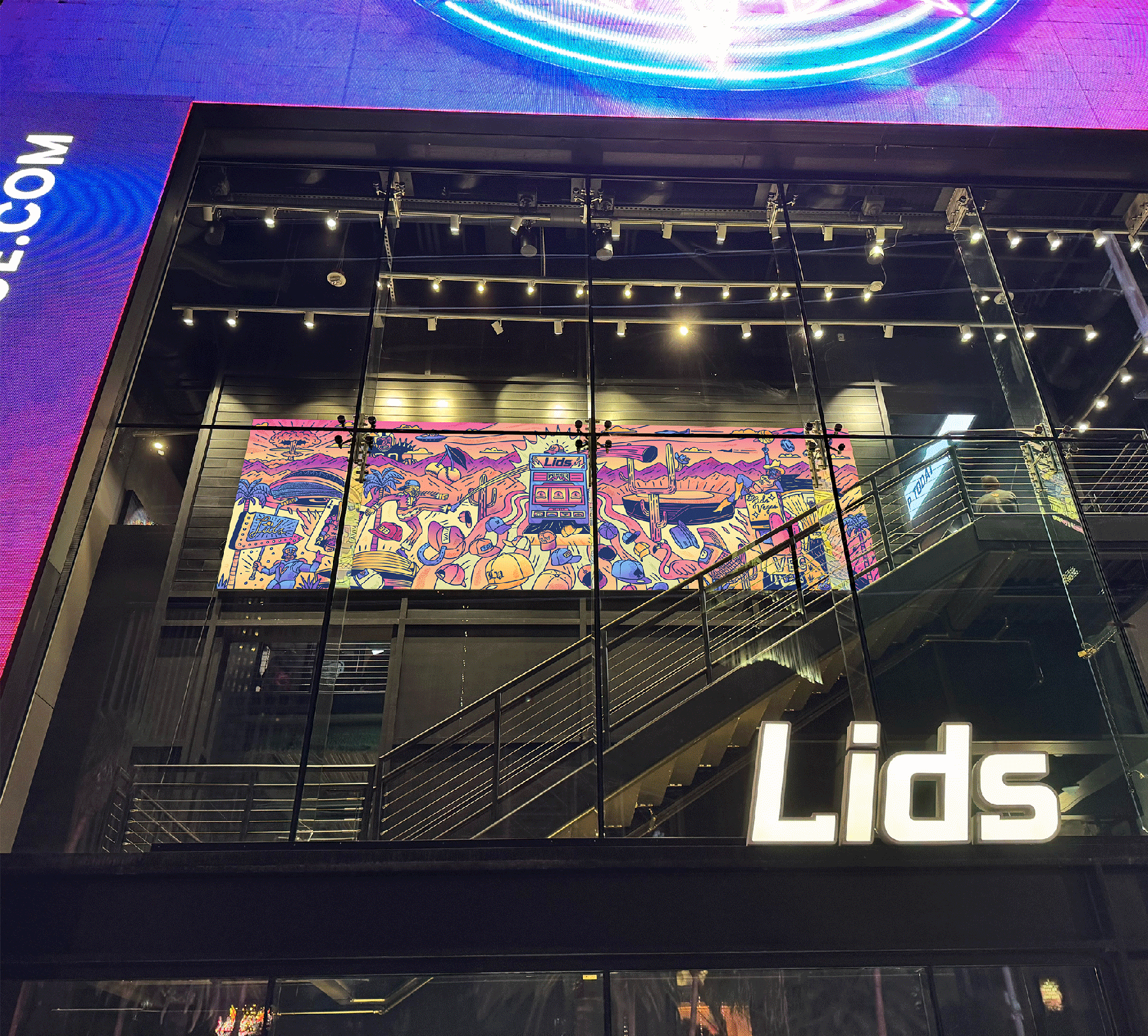 Lids: Las Vegas Flagship Store Mural