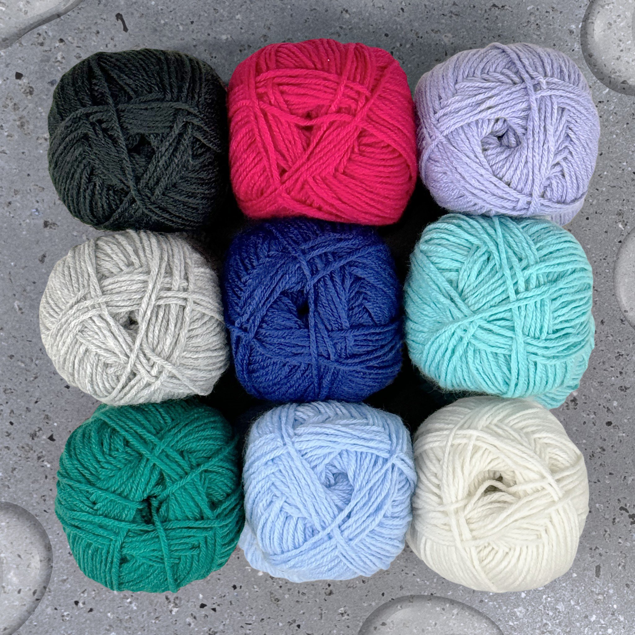 Berry red, emerald green, ice blue and stark black and white are just some of the stunning winter colours to include in your yarn selection. Think cool, bright and brilliant❄️🫧💙

#yarn #acrylicyarn #knit #knitting #crochet #sew #make #create #wear 