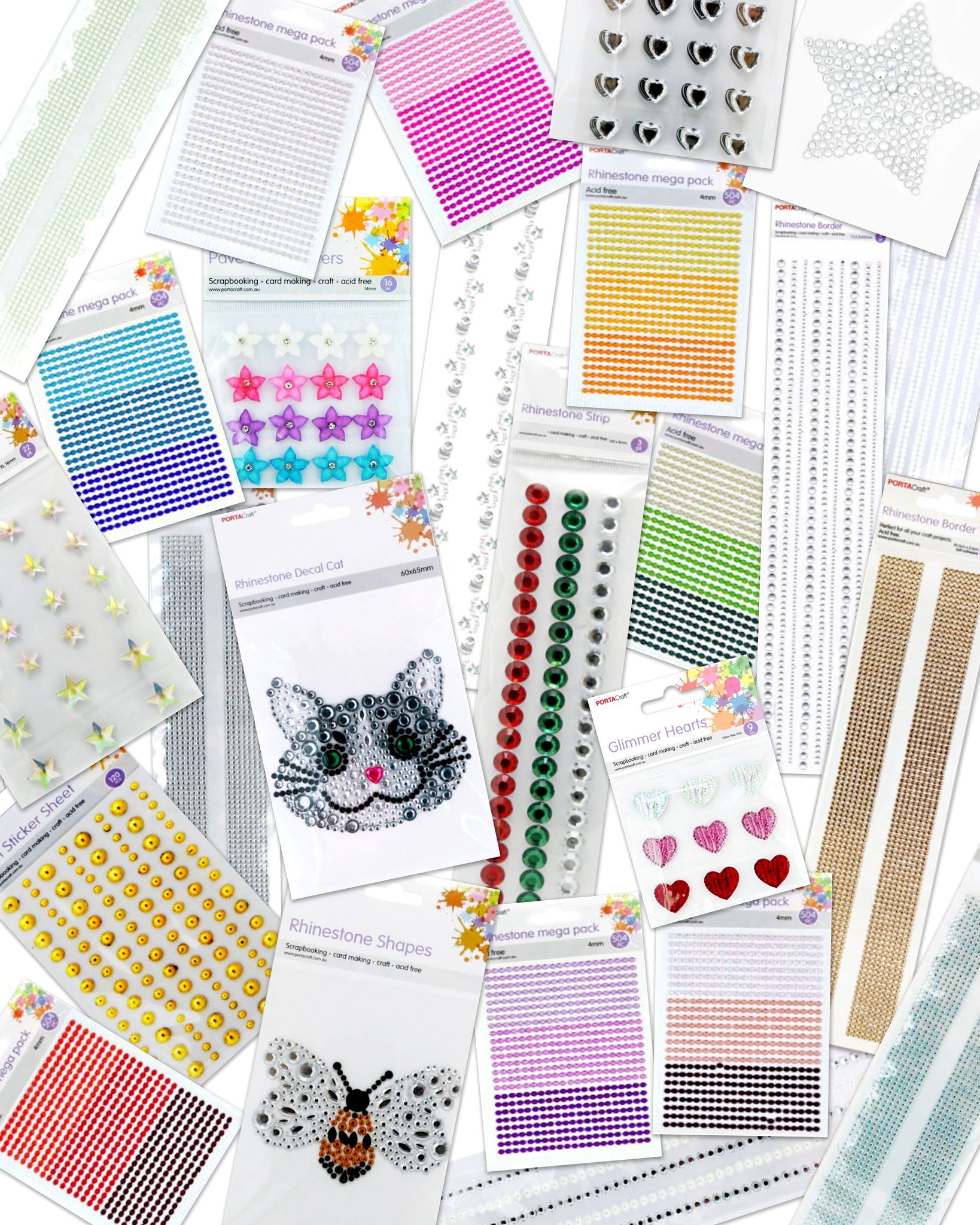 Let your creations sparkle with our range of bling! We have shapes and colours for all your sparkly needs ✨✨✨