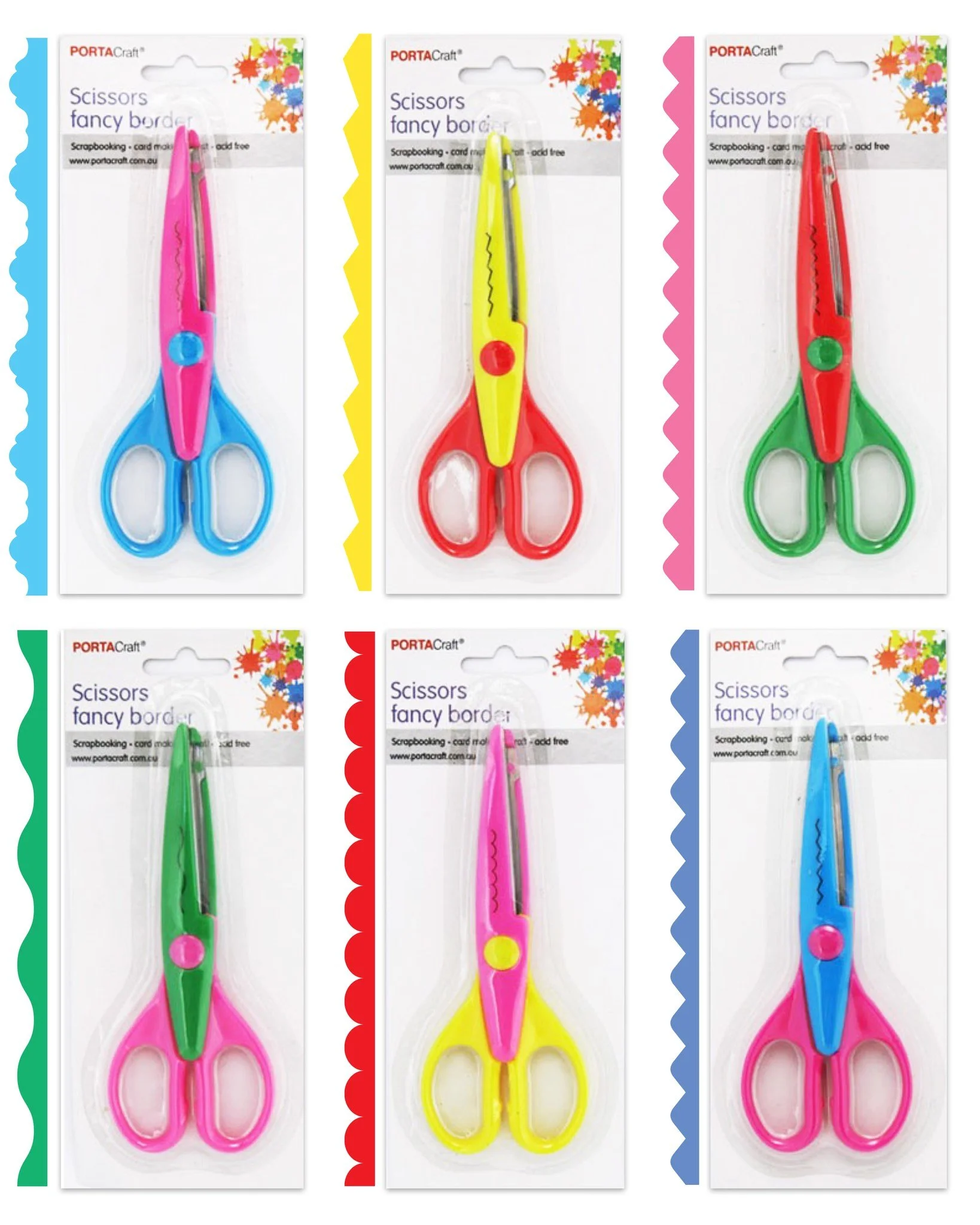 Try our fancy scissors for fancy borders. Available now 🙂